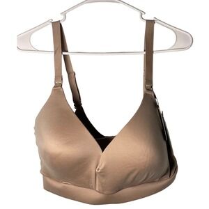 Kindred Bravely Minimalist Hands-Free Pumping Nursing Plunge Bra Lilac Stone XXL